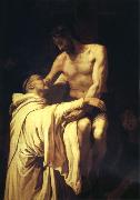 RIBALTA, Francisco Christ Embracing St.Bernard USA oil painting artist